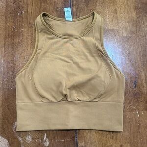 Lululemon gold yellow sports bra size 4